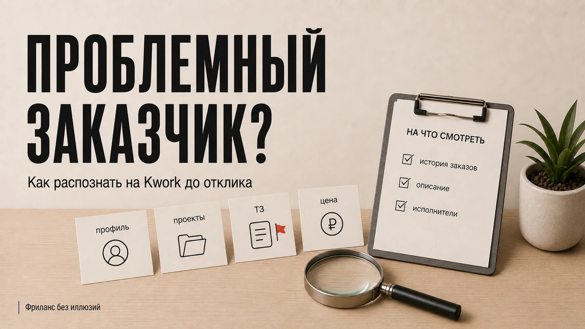 Как распознать проблемного заказчика на Kwork до отклика